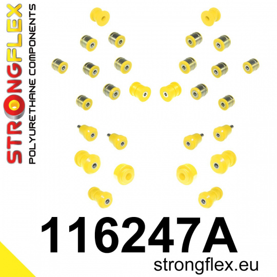 116247A: Strongflex Sada silentbloků zavěšení varianta SPORT