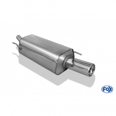 Fox Sportauspuff koncový tlumič výfuku s koncovkou 1x90 Typ 13 pro Ford Fiesta s motorem 1.3, 1.8 D