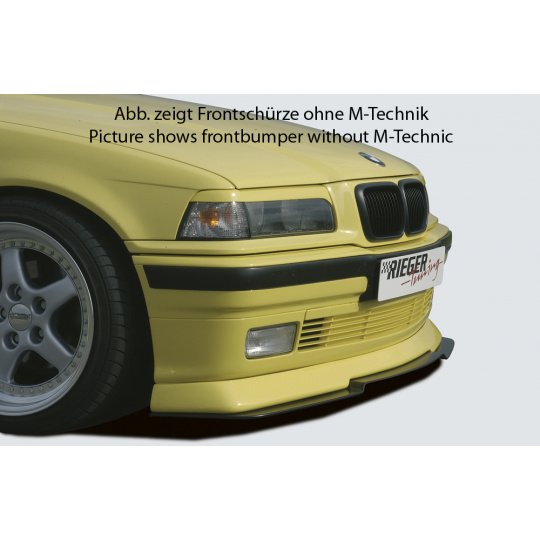 Rieger spoiler pod přední nárazník pro BMW řada 3 E36 compact, kabriolet, kupé, sedan, touring, GFK (laminát)