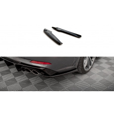 Maxton Design boční difuzory pod zadní nárazník pro Audi S5 F5, černý lesklý plast ABS, Coupe/Sportback