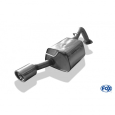 Fox Sportauspuff koncový tlumič výfuku pro použití s orig. nárazníkem s koncovkou 1x90 Typ 17 pro Toyota Yaris s motorem 1.8