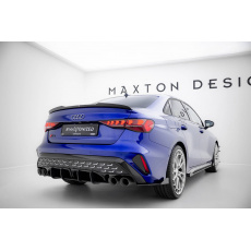 Maxton Design "Street Pro" difuzor zadního nárazníku pro Audi S3 8Y Facelift, plast ABS bez povrchové úpravy, Sedan, s červenou linkou Maxton Design "Street Pro" difuzor zadního nárazníku pro Audi S3 8Y Facelift, plast ABS bez povrchové úpravy, Sedan, s červenou linkou