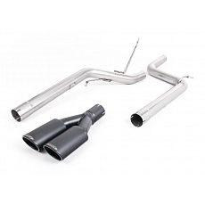 Milltek Sport výfukový systém DPF-Back bez rezonátoru (hlasitější) pro Volkswagen Caddy 2.0TDI 140PS 2WD Manual a DSG (mimo Maxi) 2003-2020, Twin Polished Oval Tips, typ koncovek: oválné černé