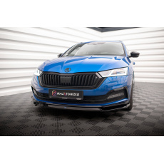 Maxton Design spoiler pod přední nárazník ver.2 pro Škoda Octavia Mk4, černý lesklý plast ABS, Sportline Maxton Design spoiler pod přední nárazník ver.2 pro Škoda Octavia Mk4, černý lesklý plast ABS, Sportline