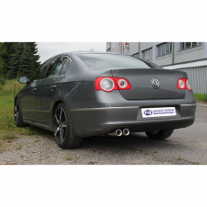 Fox Sportauspuff koncový tlumič výfuku s koncovkou 2x80 Typ 13 pro Volkswagen Passat 2005- s motorem 2.0 TDI