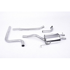 Milltek Sport výfukový systém cat-back bez rezonátoru (hlasitější) pro Ford Fiesta Mk7/Mk7.5 1.0T EcoBoost (100/125/140PS) 2013-2017, Jet-80 karbonové koncovky