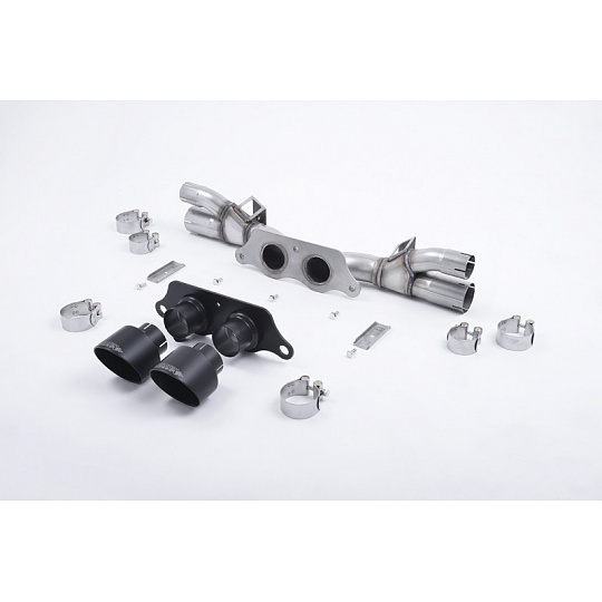 Milltek Sport výfukový systém cat-back pro Porsche 911 991.1 GT3/GT3 RS 2013-2017, GT-100 černé koncovky