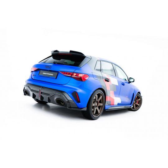 Maxton Design boční difuzory pod zadní nárazník pro Audi RS3 8Y Facelift, materiál pravý karbon