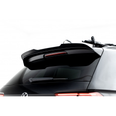 Maxton Design prodloužení spoileru pro Volkswagen Tiguan R Mk2 Facelift, černý lesklý plast ABS