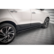 Maxton Design difuzory pod boční prahy pro Hyundai ix35 Mk1, černý lesklý plast ABS
