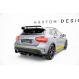 Maxton Design spoiler pod zadní nárazník s žebrováním v.2 pro Mercedes GLA X156/AMG, černý lesklý plast ABS