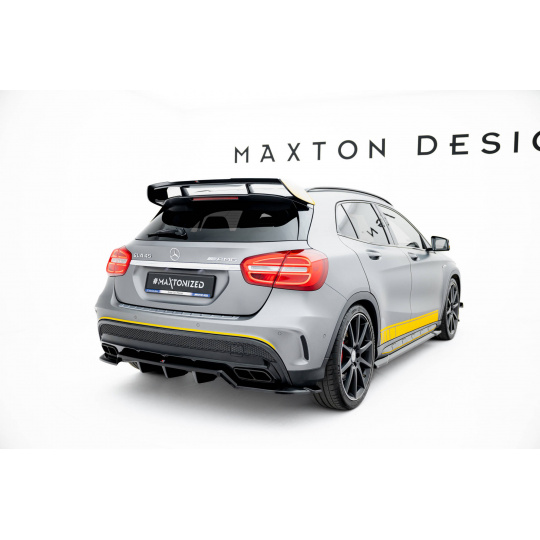 Maxton Design spoiler pod zadní nárazník s žebrováním v.2 pro Mercedes GLA X156/AMG, černý lesklý plast ABS Maxton Design spoiler pod zadní nárazník s žebrováním v.2 pro Mercedes GLA X156/AMG, černý lesklý plast ABS