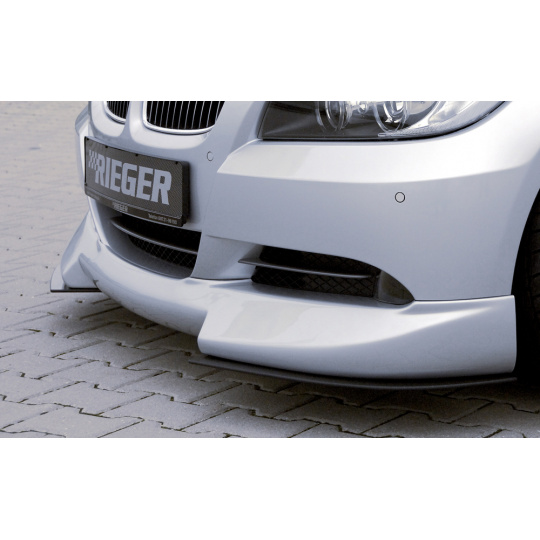 Rieger spoiler pod přední nárazník pro BMW řada 3 E90, E91 sedan, touring před faceliftem, r.v. 03/05-08/08, 08/05-08/08, plast ABS bez povrchové úpravy