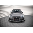 Maxton Design "Street Pro" spoiler pod přední nárazník s křidélky ver.1 pro Audi S3 8Y, plast ABS bez povrchové úpravy