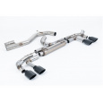 Milltek Sport výfukový systém cat-back Race System - 80mm bez rezonátoru (nejhlasitější) pro Audi S3 2.0TFSI Quattro Sportback 310PS 8Y (s OPF/GPF) 2020-2024, typ koncovek: černé