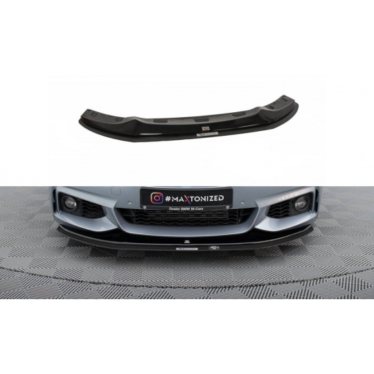 Maxton Design hybridní spoiler pod přední nárazník pro BMW řada 4 F32, plast ABS bez povrchové úpravy