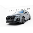 Maxton Design spoiler pod přední nárazník pro Audi Q7 Mk2 Facelift 2, černý lesklý plast ABS, S-Line