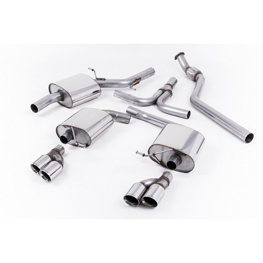 Milltek Sport homologovaný výfuk cat-back Quad-outlet pro Audi A5 Sportback 2.0 TFSI 2WD a quattro Manual 2009-2024