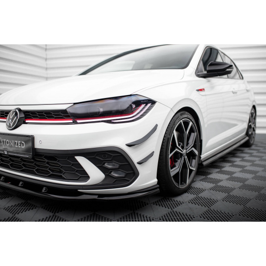 Maxton Design přítlačná křidélka předního nárazníku pro Volkswagen Polo GTI Mk6 Facelift