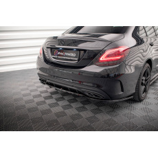 Maxton Design středový spoiler pod zadní nárazník s žebrováním pro Mercedes třída C W205 Facelift/AMG-Line/Sedan, černý lesklý plast ABS Maxton Design středový spoiler pod zadní nárazník s žebrováním pro Mercedes třída C W205 Facelift/AMG-Line/Sedan, černý lesklý plast ABS