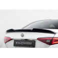 Maxton Design prodloužení spoileru 3d pro Alfa Romeo Giulia Qaudrifoglio, černý lesklý plast ABS
