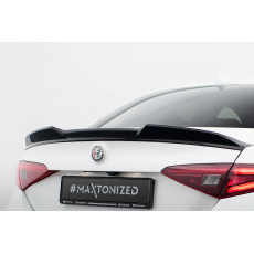 Maxton Design prodloužení spoileru 3d pro Alfa Romeo Giulia Qaudrifoglio, černý lesklý plast ABS
