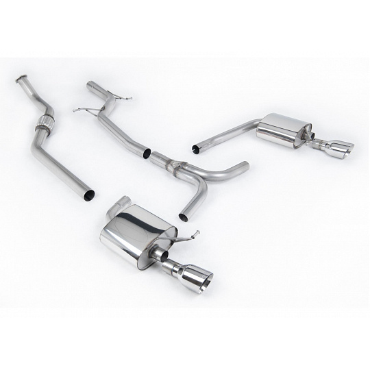 Milltek Sport výfukový systém cat-back bez rezonátoru Dual-outlet pro Audi A4 2.0 TFSI S-line B8 (2WD a quattro Tiptronic) Sedan/Avant 2008-2011, typ koncovek: GT-100 leštěné Milltek Sport výfukový systém cat-back bez rezonátoru Dual-outlet pro Audi A4 2.0 TFSI S-line B8 (2WD a quattro Tiptronic) Sedan/Avant 2008-2011, typ koncovek: GT-100 leštěné