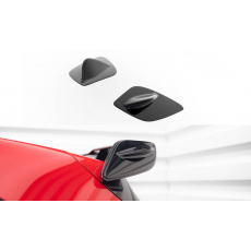 Maxton Design boční nástavce střešního spoileru pro Mercedes třída A W176/AMG, černý lesklý plast ABS