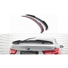Maxton Design prodloužení spoileru pro BMW řada 3 GT F34, F34 Facelift, černý lesklý plast ABS
