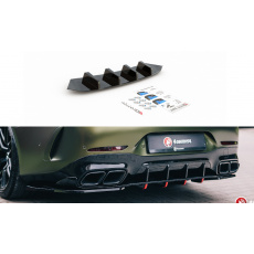 Maxton Design vložka zadního nárazníku pro Mercedes AMG GT 4 -Door Coupe GT 63, černý lesklý plast ABS