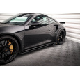 Maxton Design difuzory pod boční prahy pro Porsche 911 992 Turbo S, černý lesklý plast ABS