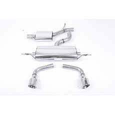 Milltek Sport výfukový systém cat-back s rezonátorem (tišší) Dual-outlet pro Audi TT Mk2 3.2 quattro 2006-2010