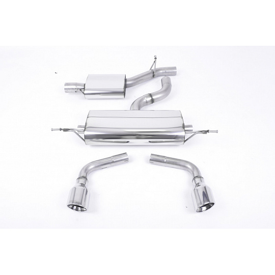 Milltek Sport výfukový systém cat-back s rezonátorem (tišší) Dual-outlet pro Audi TT Mk2 3.2 quattro 2006-2010