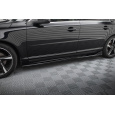 Maxton Design difuzory pod boční prahy pro Volvo S80 Mk2, černý lesklý plast ABS