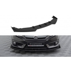 Maxton Design "Street Pro" spoiler pod přední nárazník s křidélky pro Honda Civic Mk10, plast ABS bez povrchové úpravy