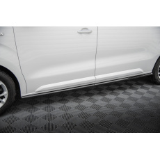 Maxton Design difuzory pod boční prahy pro Citroen Jumpy Mk3, černý lesklý plast ABS