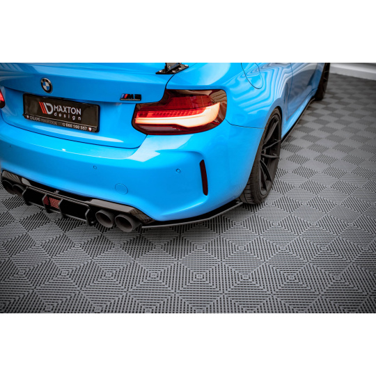 Maxton Design "Street Pro" boční difuzory pod zadní nárazník pro BMW M2 F87, plast ABS bez povrchové úpravy