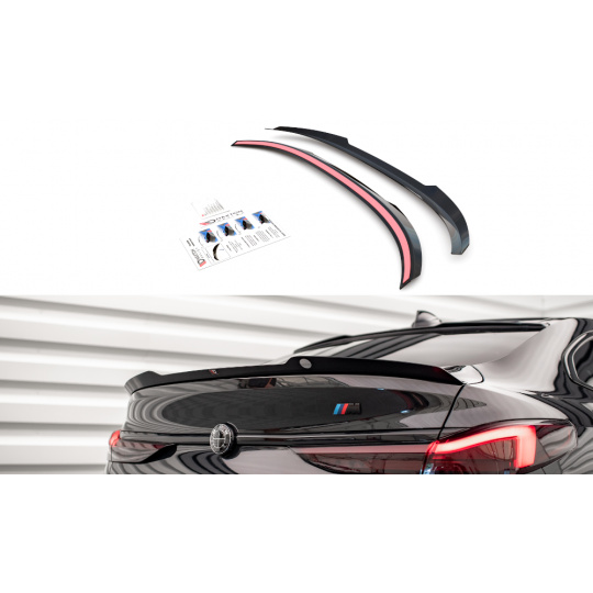 Maxton Design prodloužení spoileru pro BMW řada 2 Gran Coupe F44 (2019-)/M-Pack, černý lesklý plast ABS
