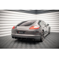 Maxton Design "Street Pro" difuzor zadního nárazníku pro Porsche Panamera 970 Diesel, plast ABS bez povrchové úpravy, s červenou linkou
