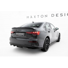 Maxton Design spoiler pod zadní nárazník s žebrováním pro Audi A3 8Y, černý lesklý plast ABS, plast ABS bez povrchové úpravy, Sedan Maxton Design spoiler pod zadní nárazník s žebrováním pro Audi A3 8Y, černý lesklý plast ABS, plast ABS bez povrchové úpravy, Sedan