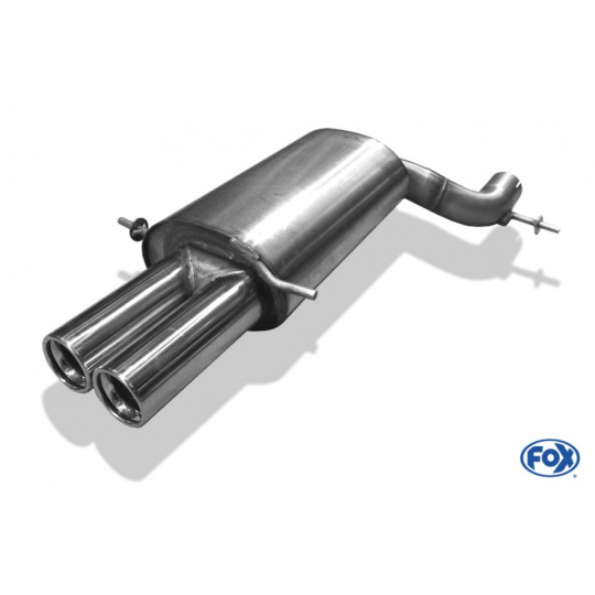 Fox Sportauspuff s koncovkou 2x76 Typ 13 pro Audi A4 B5 s motorem 1.8 T, 1.9 TDI, 2.4, 2.5 TDI, 2.6, 2.7 T, 2.8