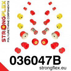 036047B: Strongflex Sada silentbloků předního a zadního zavěšení 036047B: Strongflex Sada silentbloků předního a zadního zavěšení
