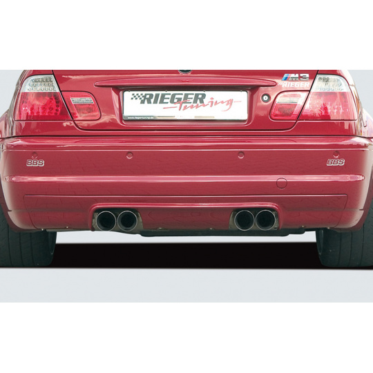 Rieger vložka zadního nárazníku CS-Look pro BMW řada 3 E46 M3 kabriolet, kupé, plast ABS bez povrchové úpravy