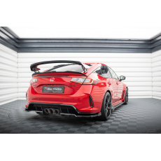 Maxton Design spoiler pod zadní nárazník s žebrováním a křidélkami v.1 pro Honda Civic Mk11 Type-R, černý lesklý plast ABS Maxton Design spoiler pod zadní nárazník s žebrováním a křidélkami v.1 pro Honda Civic Mk11 Type-R, černý lesklý plast ABS
