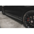 Maxton Design difuzory pod boční prahy pro Volkswagen Golf GTI TCR Mk7 Facelift, černý lesklý plast ABS
