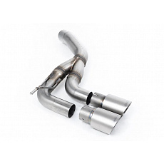 Milltek Sport průchozí náhrada zadního tlumiče pro Land rover Defender Diesel models, r.v. 2019-, koncovky: GT-90 dvojité broušené titanové