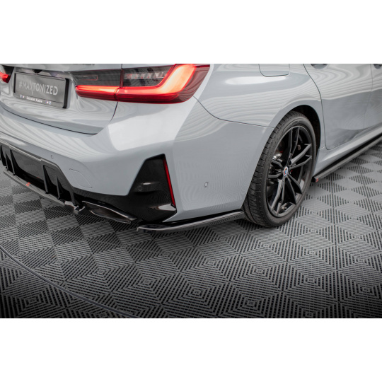 Maxton Design boční difuzory pod zadní nárazník pro BMW řada 3 G20 Facelift M340i, G21 Facelift M340i, černý lesklý plast ABS