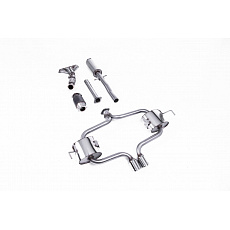 Milltek Sport kompletní výfukový systém s rezonátorem (quieter), vč. Hi-Flow sportovním katalyzátorem pro New Mini Mk1 (R53) Cooper S 2002-2006