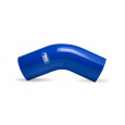 Samco Sport Fluoro silikonové koleno 45° s vnitřním průměrem 83 mm pro vedení oleje a nafty, barva: modrá