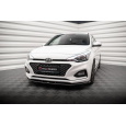 Maxton Design spoiler pod přední nárazník pro Hyundai i20 Mk2 Facelift, černý lesklý plast ABS